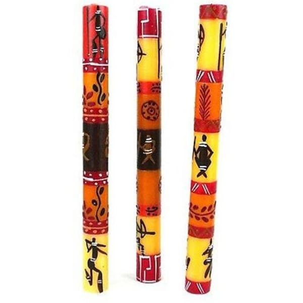 Nobunto Set of Three Boxed Tall Hand-Painted Candles - Damisi Design PCGB1DAM-595611 - main